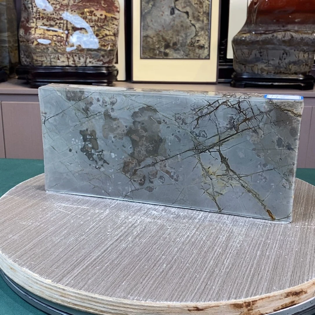 石材广西国画石草花石