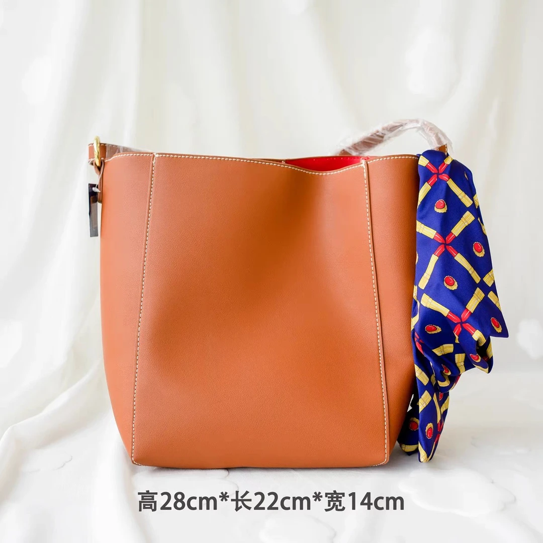 【1个装】棕色pu大拎包送丝带单独大包