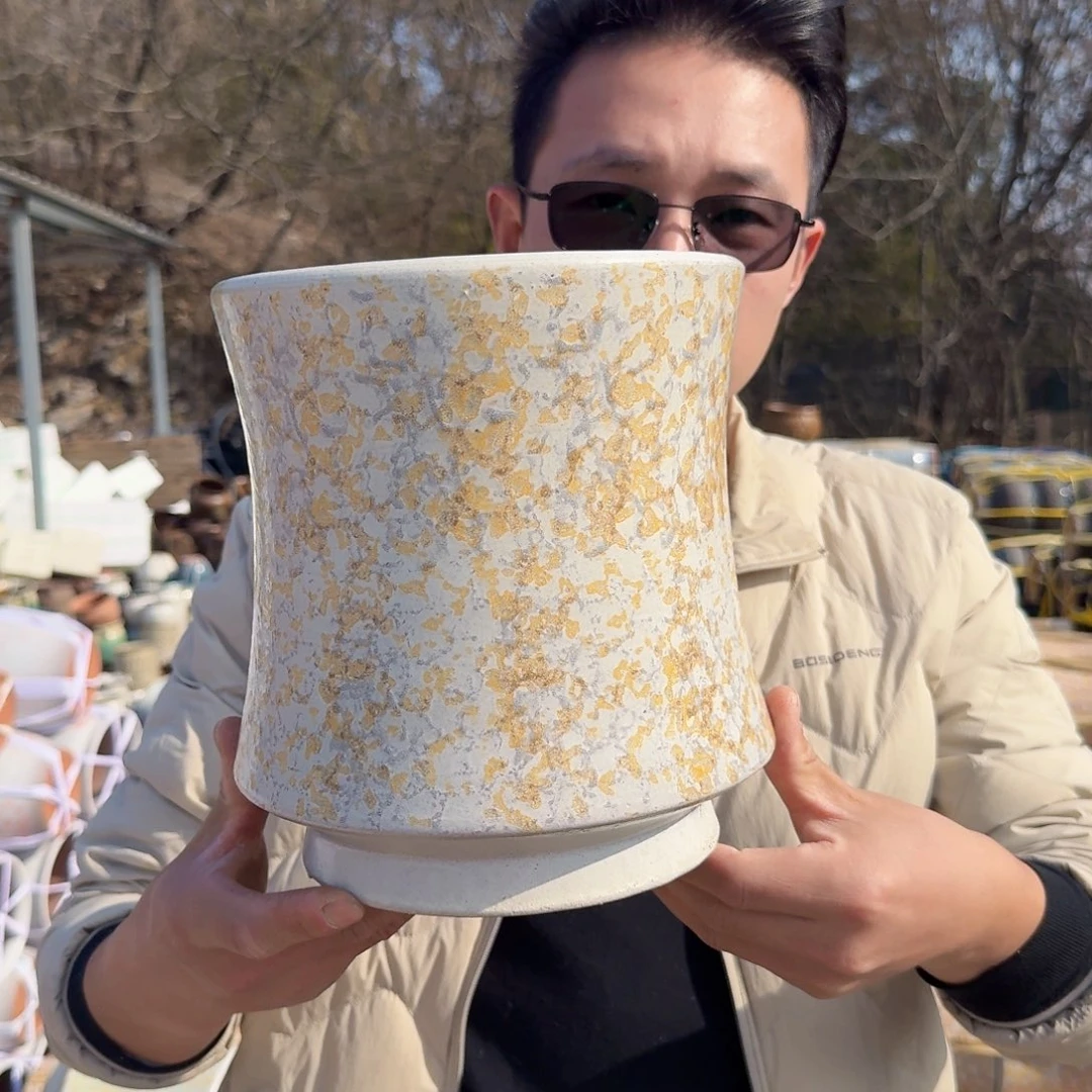 紫砂公道杯口20高22（一个束腰黄色新款