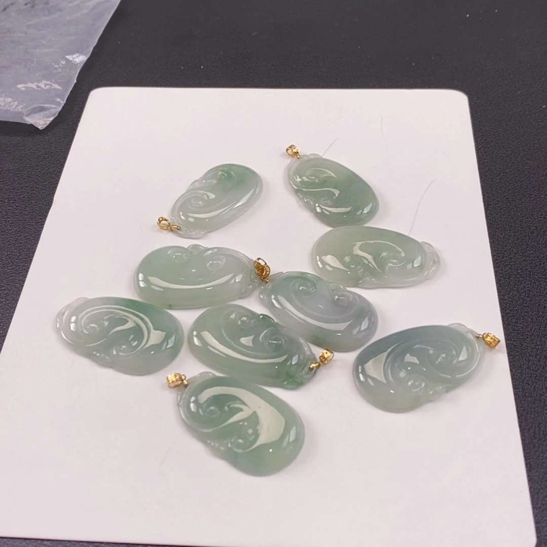 翡翠未镶嵌颈饰翡翠如意择其一发货