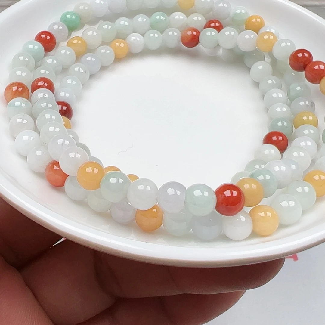 翡翠手链未镶嵌鱼*妹货主老华