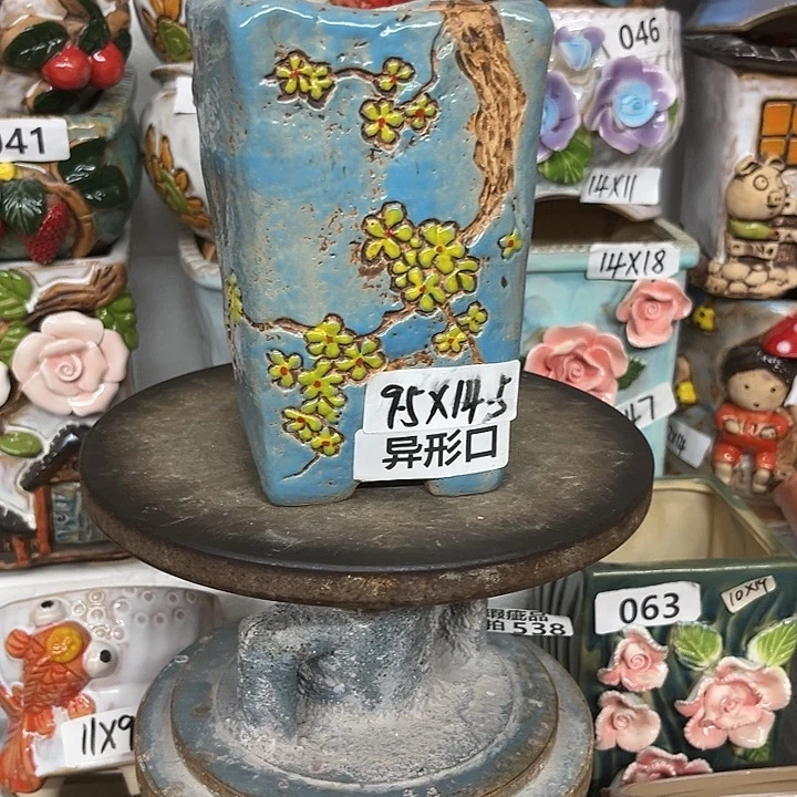 紫砂花盆粗陶材质多肉花盆