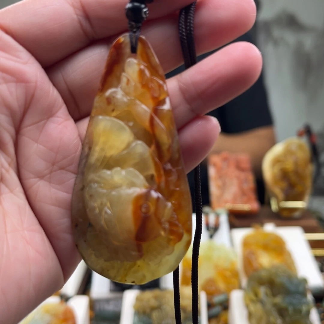 岫玉未镶嵌挂件挂件