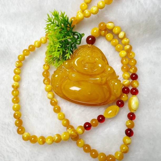 w136古巴新蜜珠链款蜜糖红佛公48克