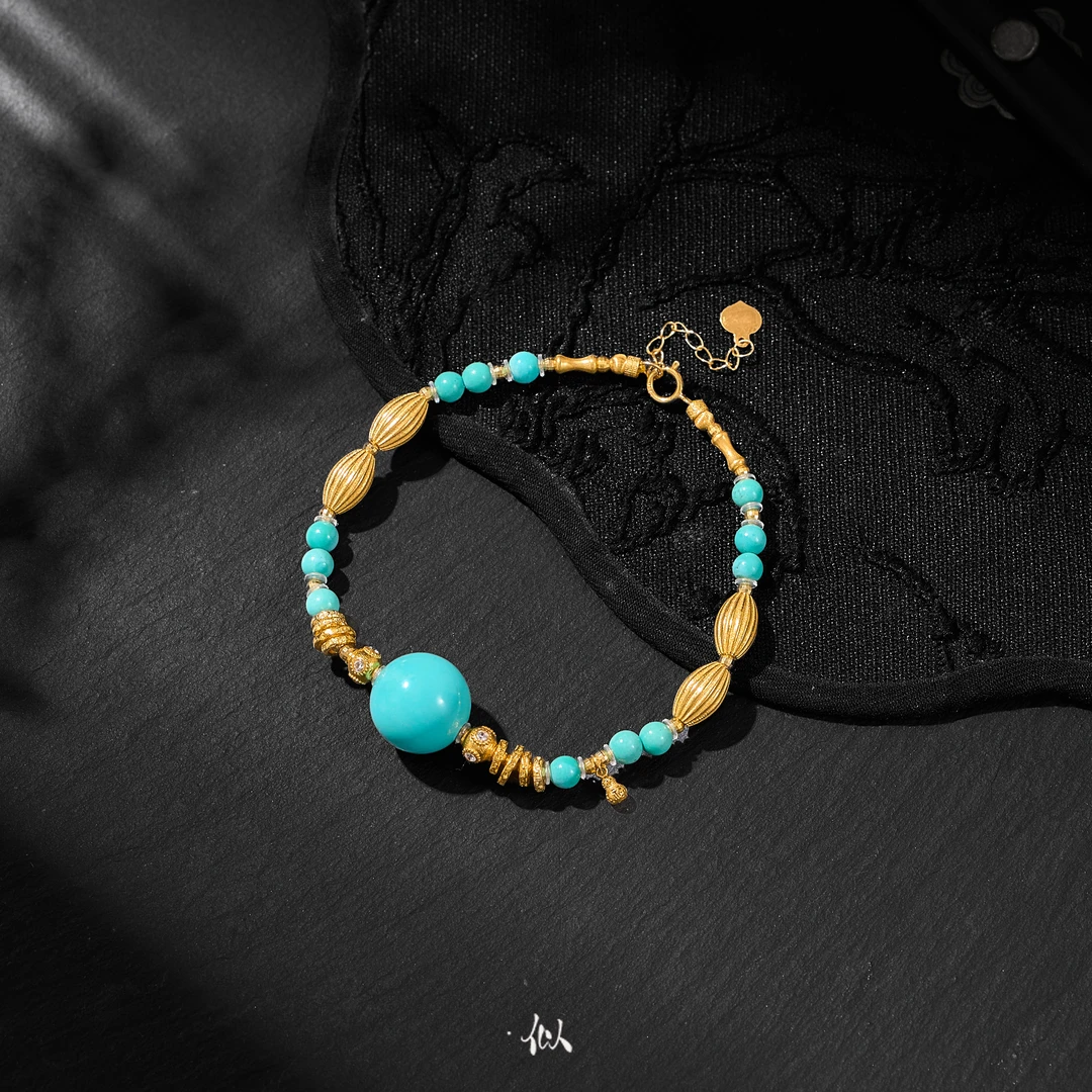 L【松韵】·似梓珠宝· 18K绿松手串 多样性发一 XYGD3089374-C