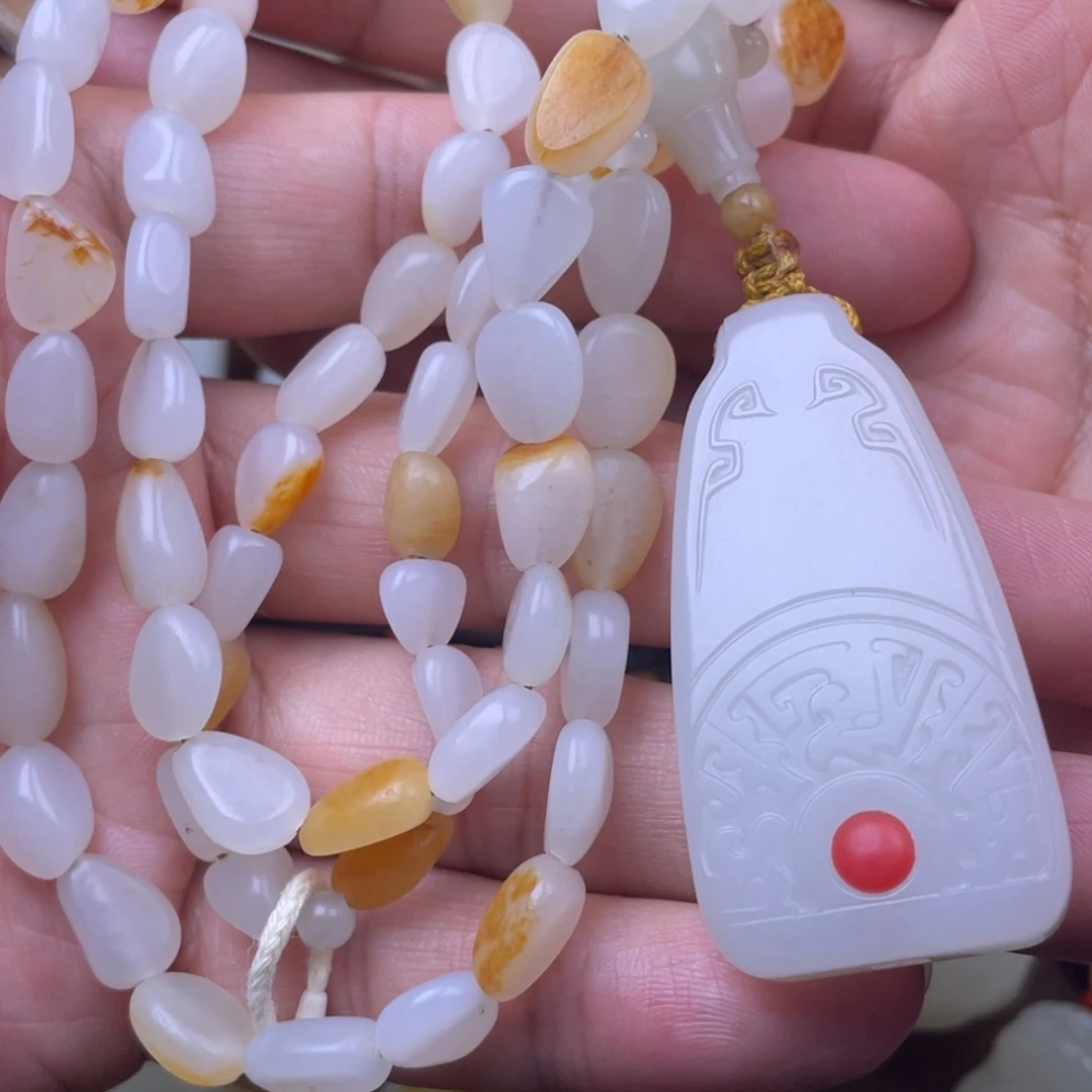 和田玉未镶嵌挂件60000