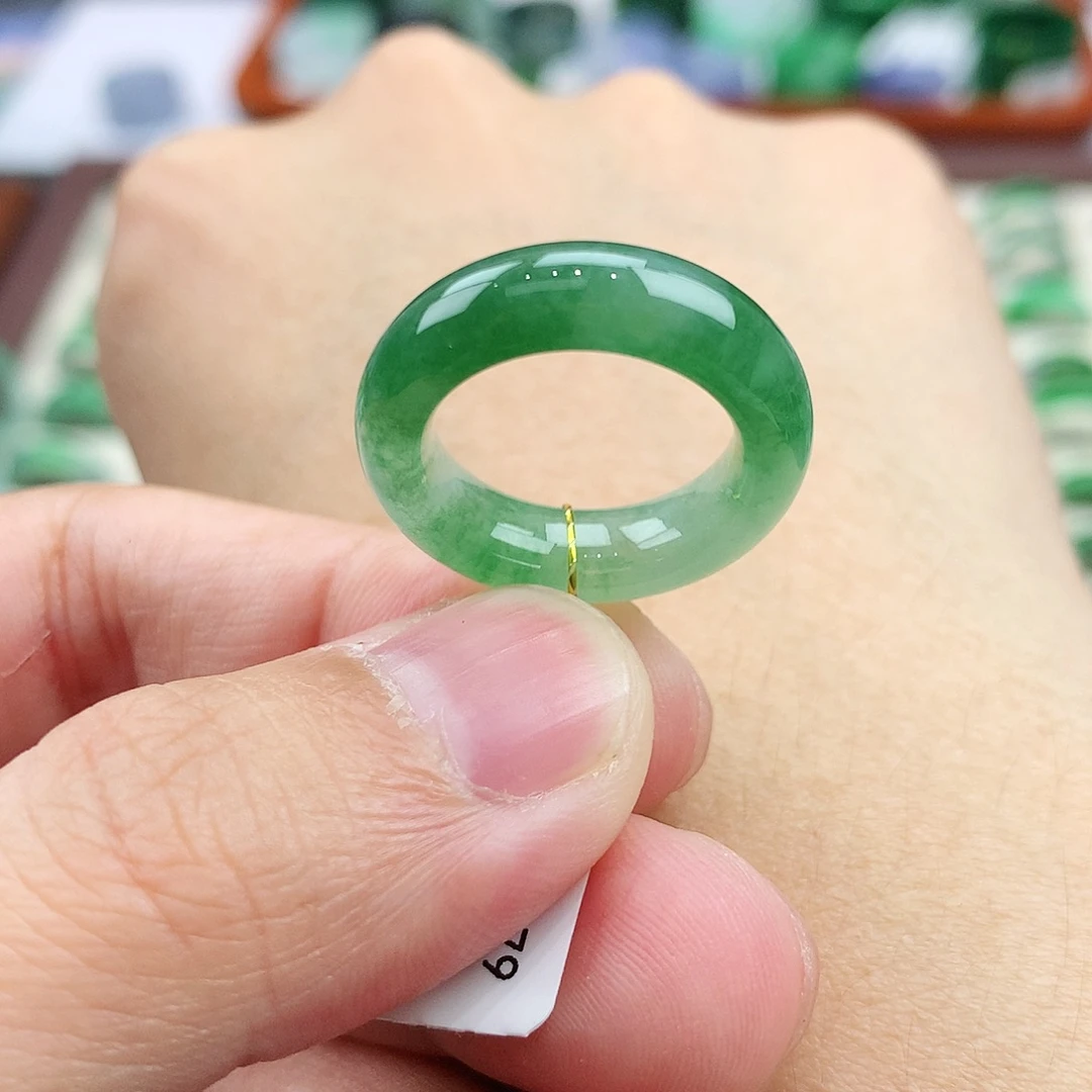 未镶嵌戒指翡翠9号