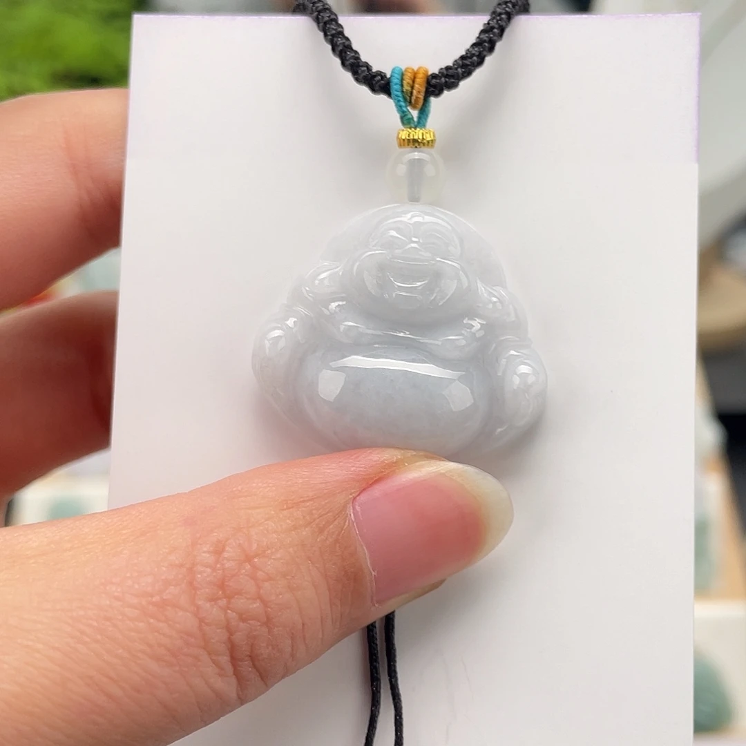 翡翠未镶嵌颈饰佛公