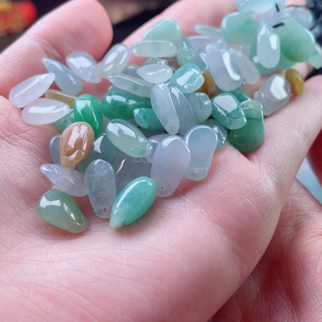 未镶嵌定制翡翠钱袋子，多样性发一