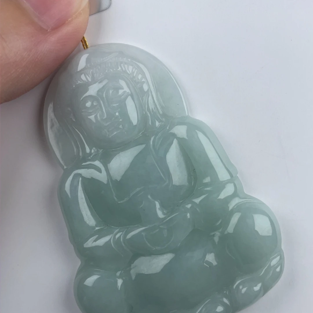 颈饰未镶嵌翡翠观音