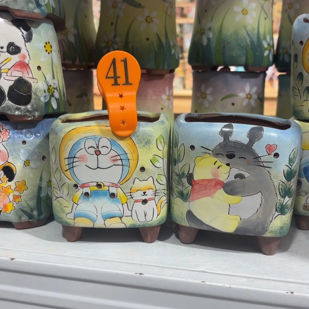 景德镇手绘花盆陶瓷8/10