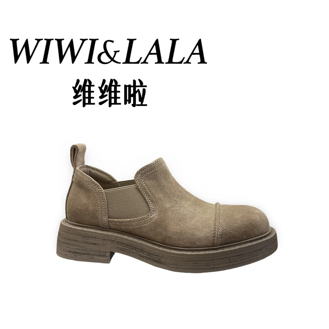 【维维啦】AW25秋款牛京切尔西短靴6205-1