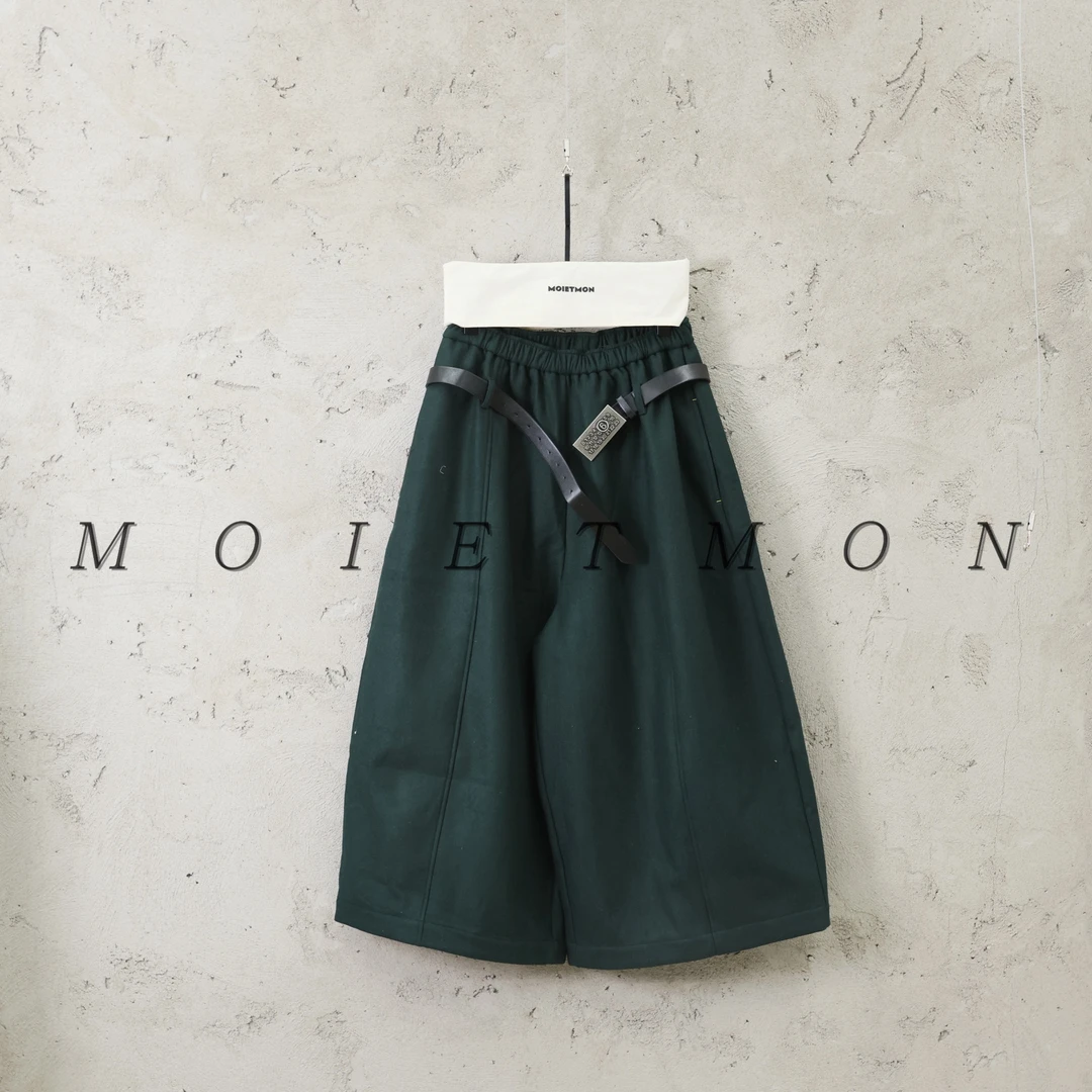 Moi et mon冬季新款小众设计师款纯色阔腿裤宽松百搭休闲裤