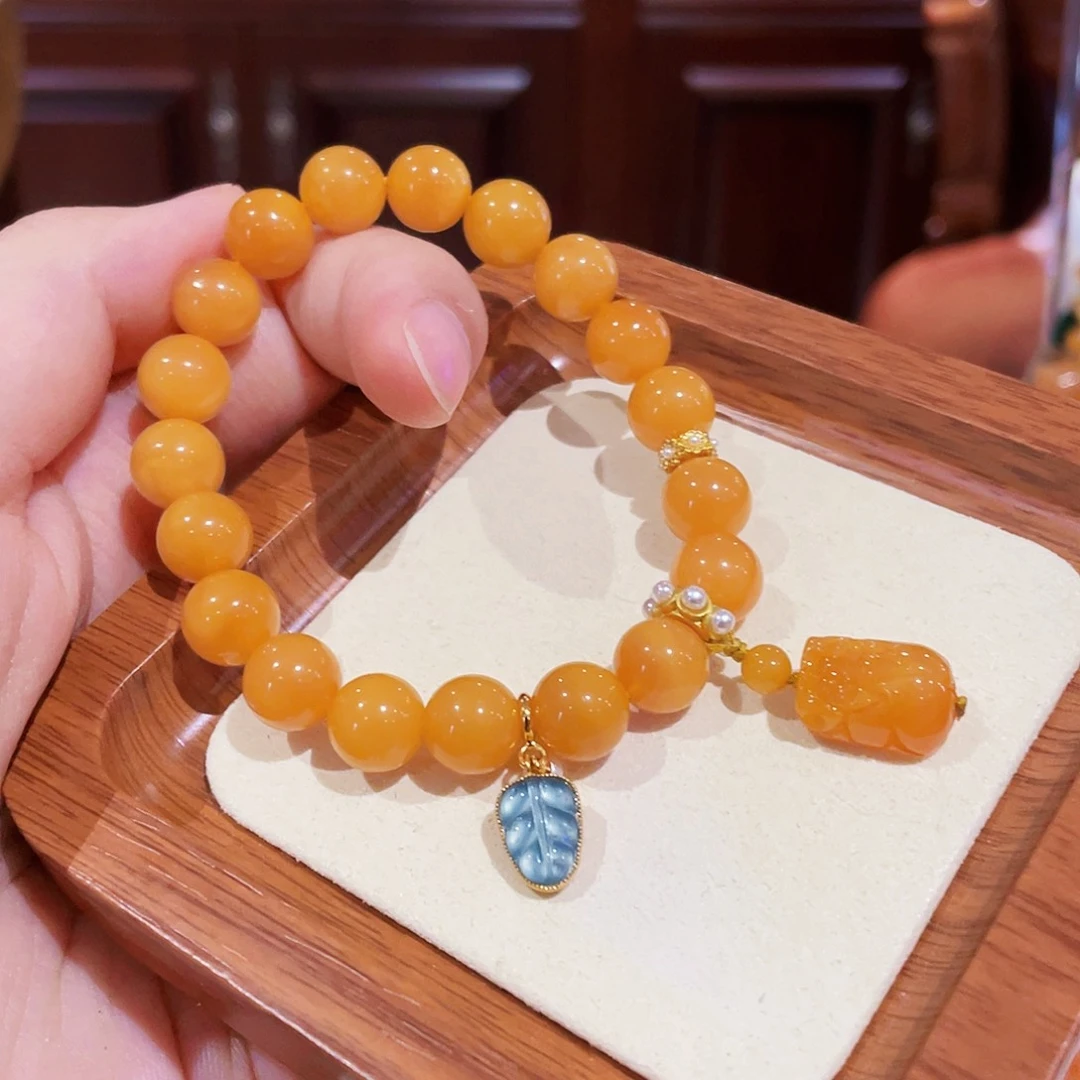 蜜蜡未镶嵌手串手串