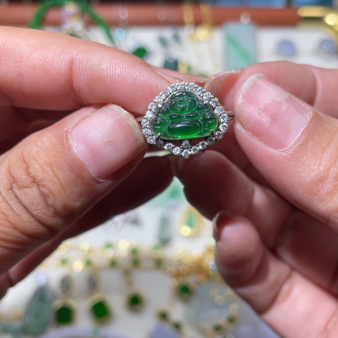 翡翠银S925镶嵌颈饰