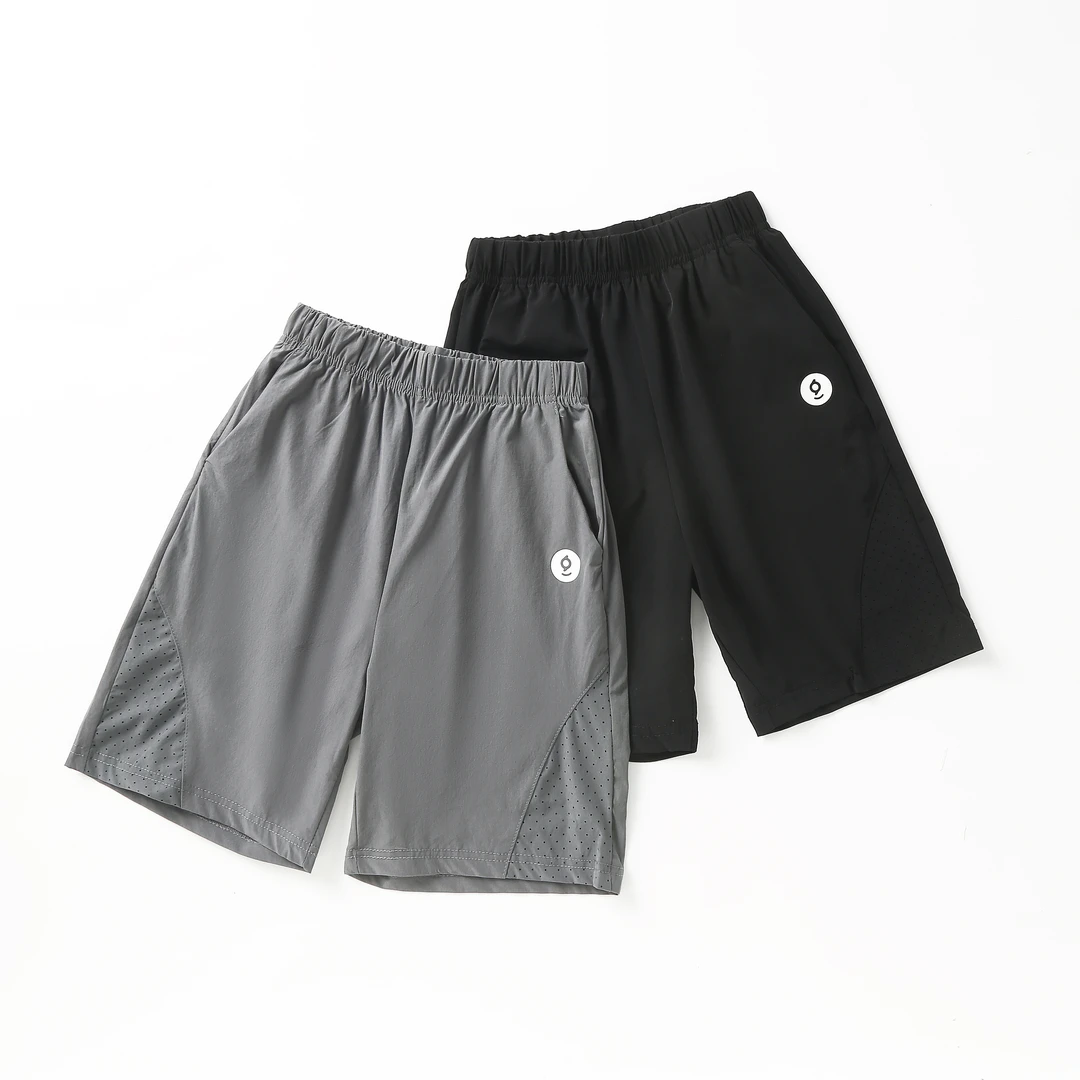 儿童夏季印花字母网眼透气中大童速干短裤 6224