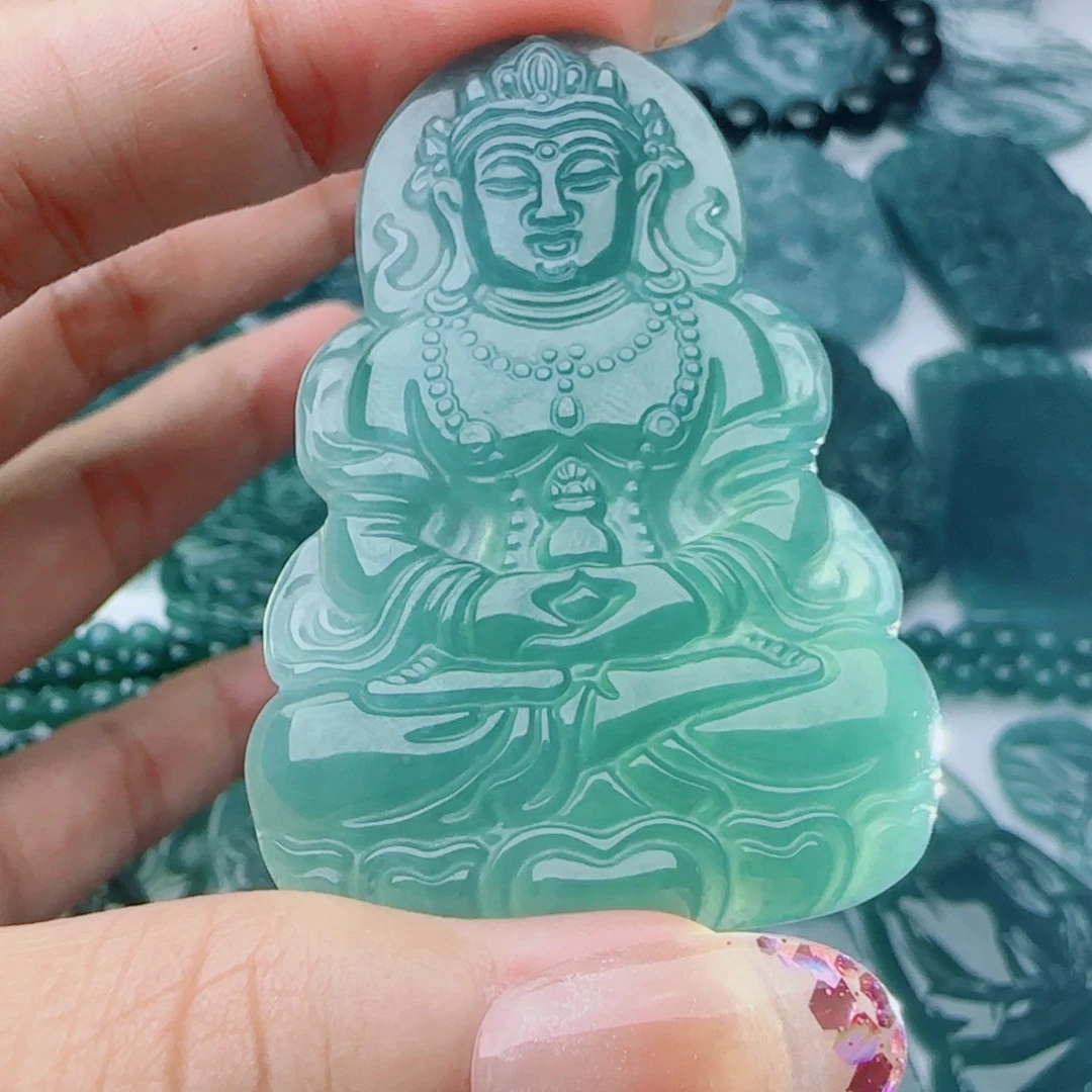 颈饰未镶嵌翡翠多样性发货天然的A货翡翠