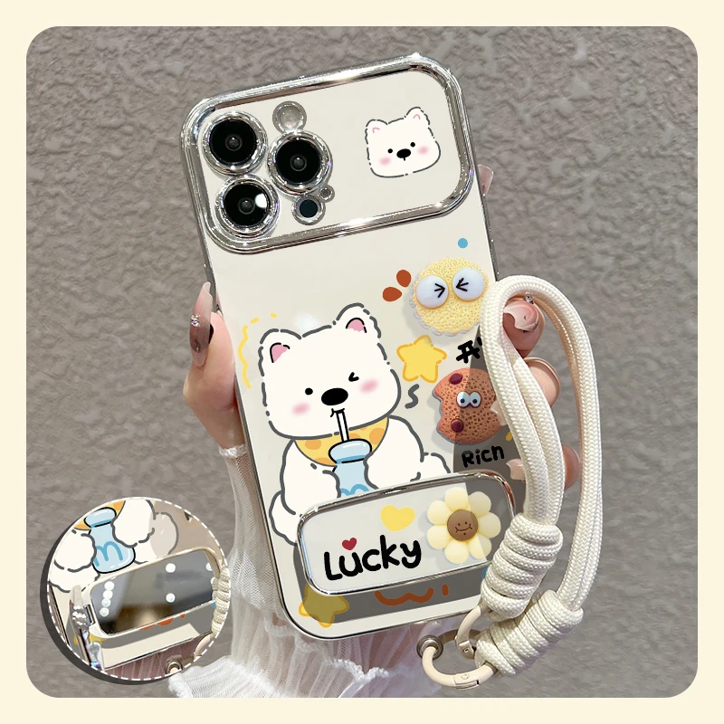 【苹果/华为/oppo/vivo/小米】适用西高地饼干大视窗手机壳防摔女款