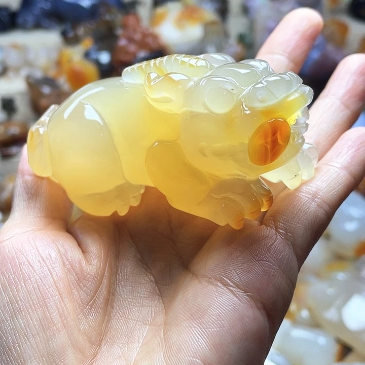 回***播玛瑙/玉髓未镶嵌饰品