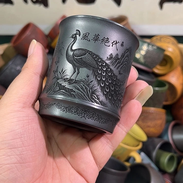 茶杯紫砂全手工紫砂主人杯