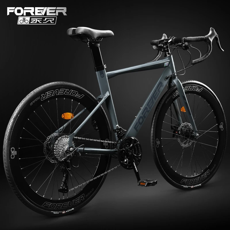 永久官方旗舰破风公路自行车青少年弯把赛车成人男女变速单车JT99