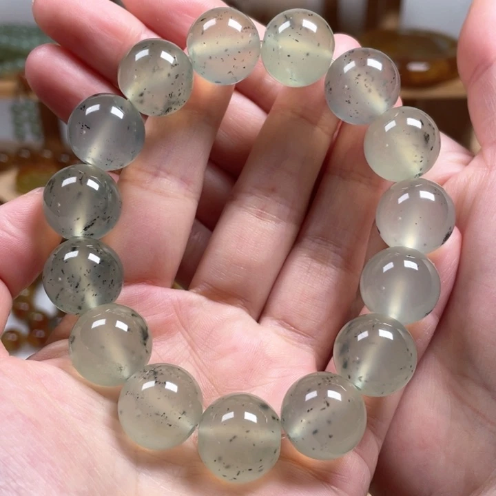 未镶嵌蛇纹石玉手链