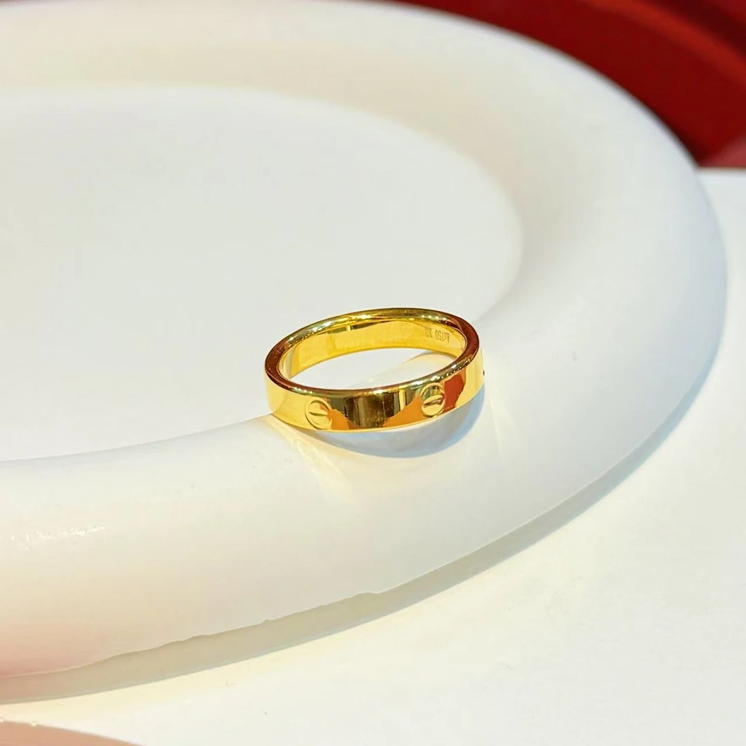 【红娘子】18K金新款1.2左右卡卡戒指HNZ9478