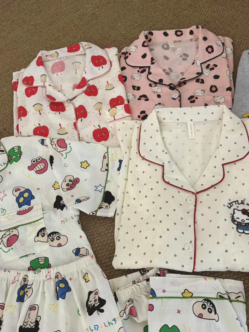 云朵棉夏天舒服好穿家居服短袖（三件套不起球不掉色）