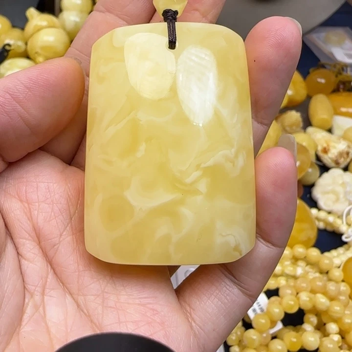 蜜蜡颈饰未镶嵌天然蜜蜡