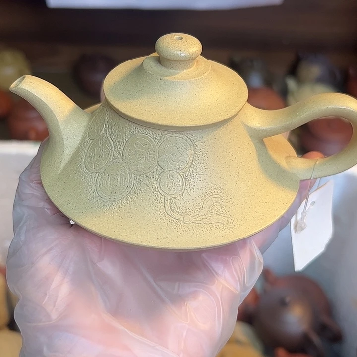 紫砂茶壶宜兴紫砂壶本绿