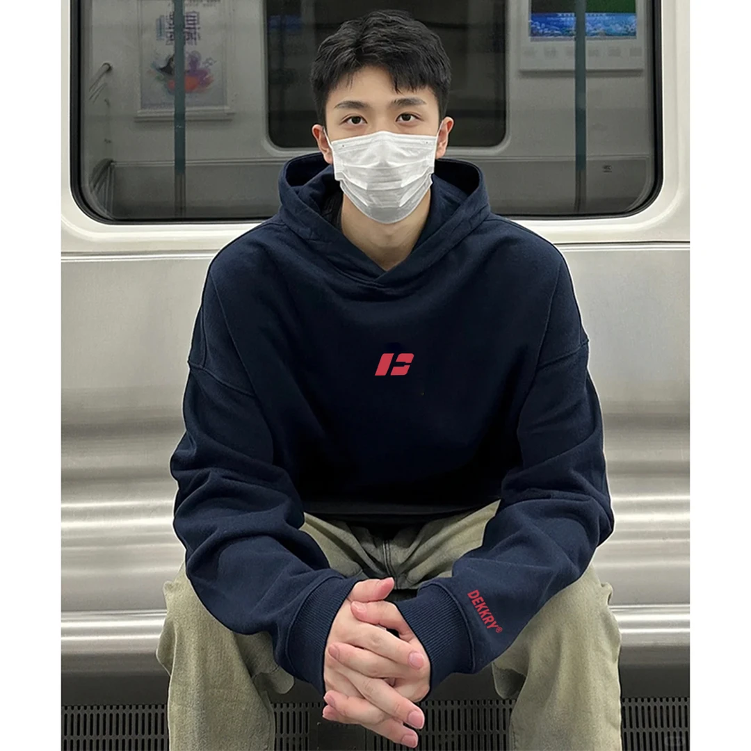 美式创意简约字母印花连帽宽松卫衣男女秋冬季休闲百搭情侣款上衣