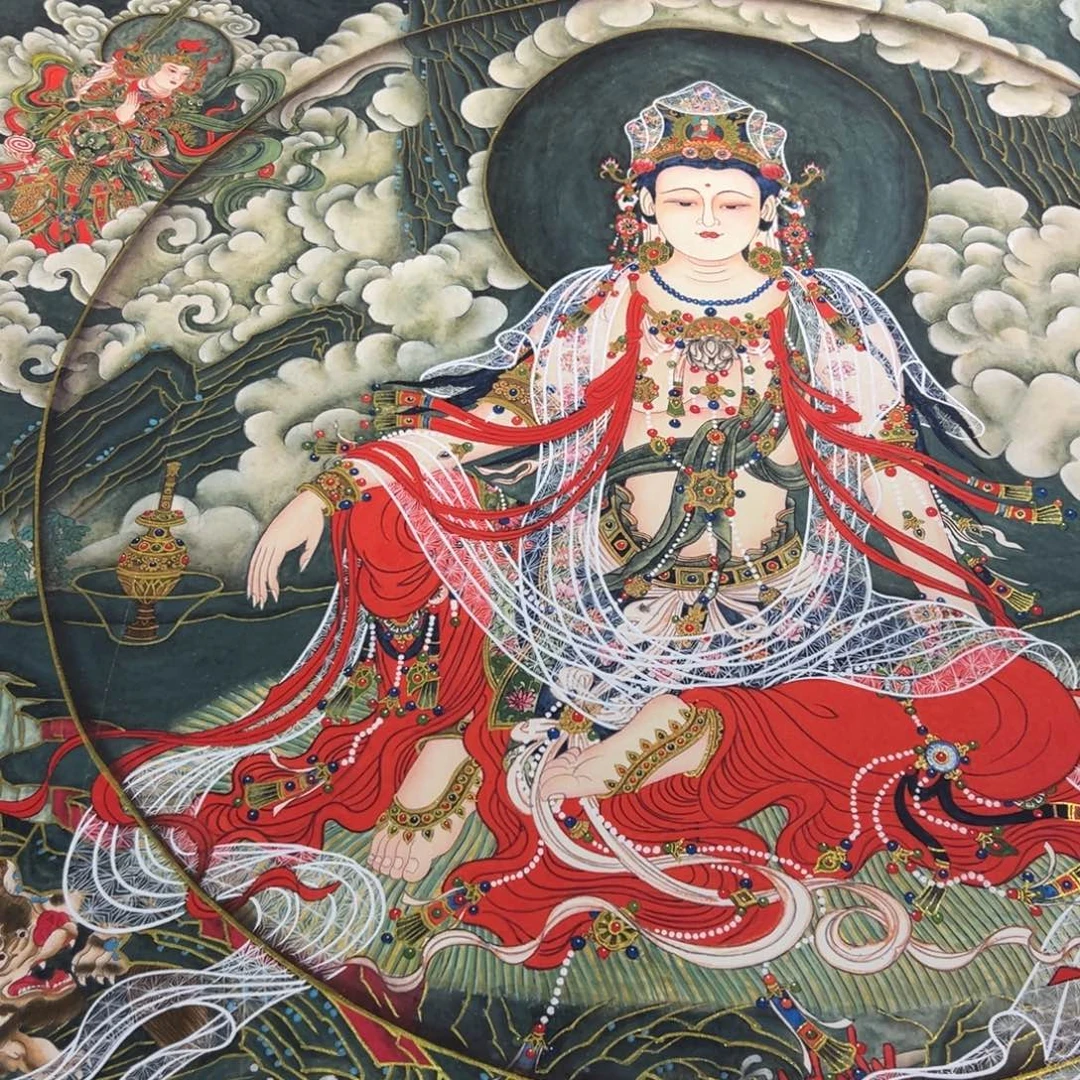 玉***清书法微瑕福利水月观音