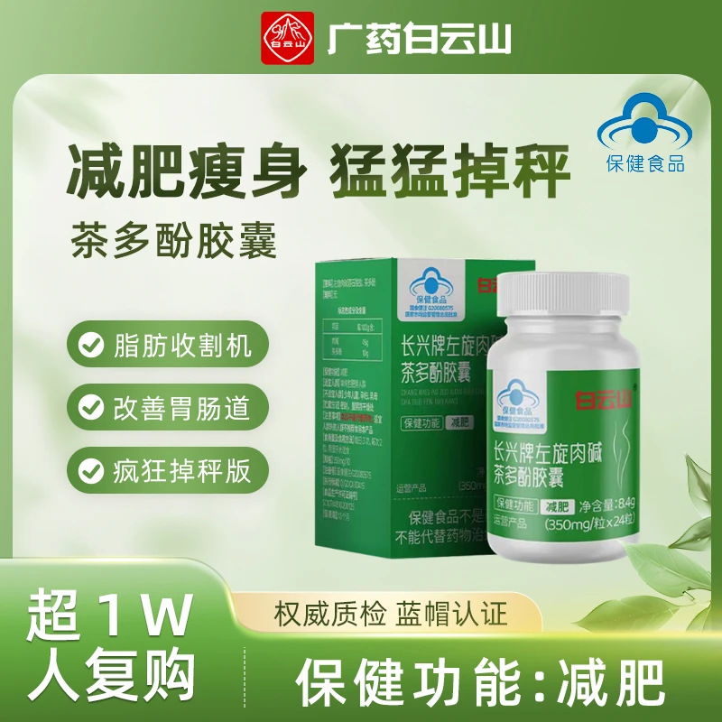 左旋肉碱茶多酚燃脂排油胶囊助力适合湿胖体质人群