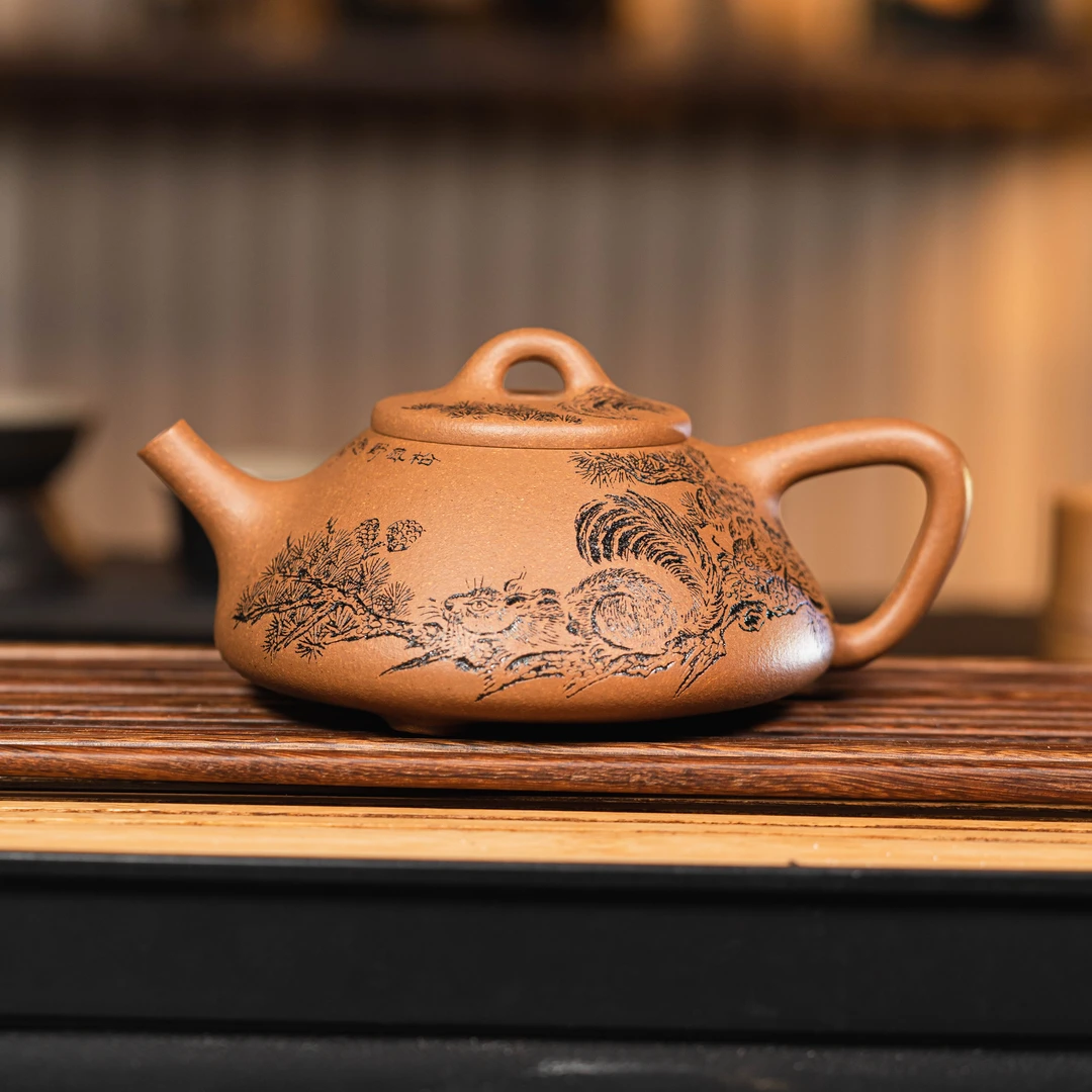 LF3-088  宜兴手工紫砂   石瓢