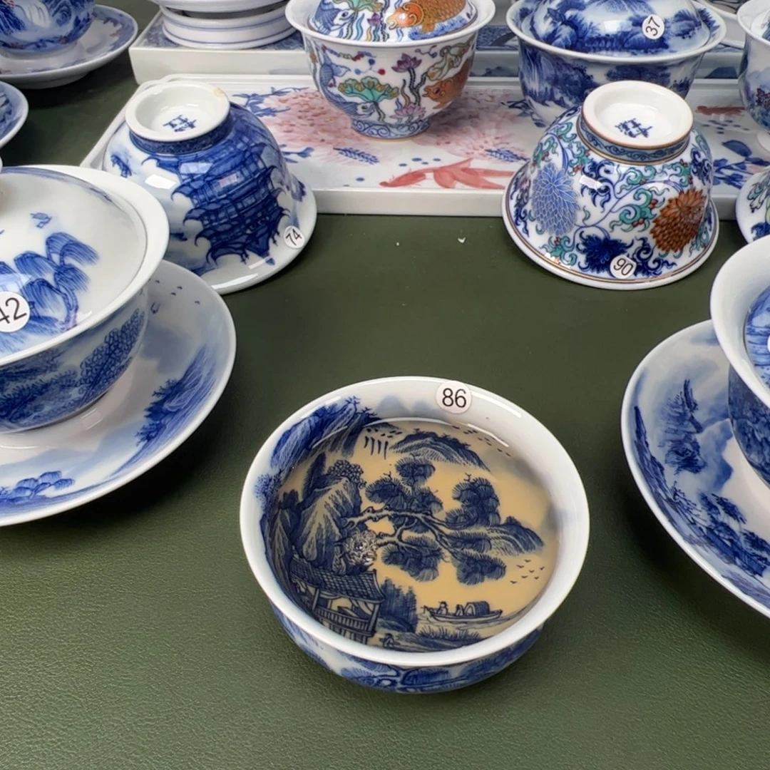 景德镇纯手工纯手绘茶具木木86