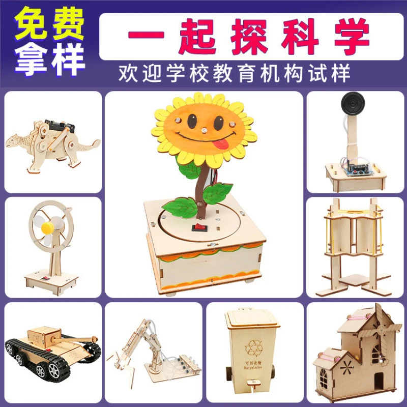儿童科学实验套装木制A学生幼儿园diy手工科技小制作材料玩具