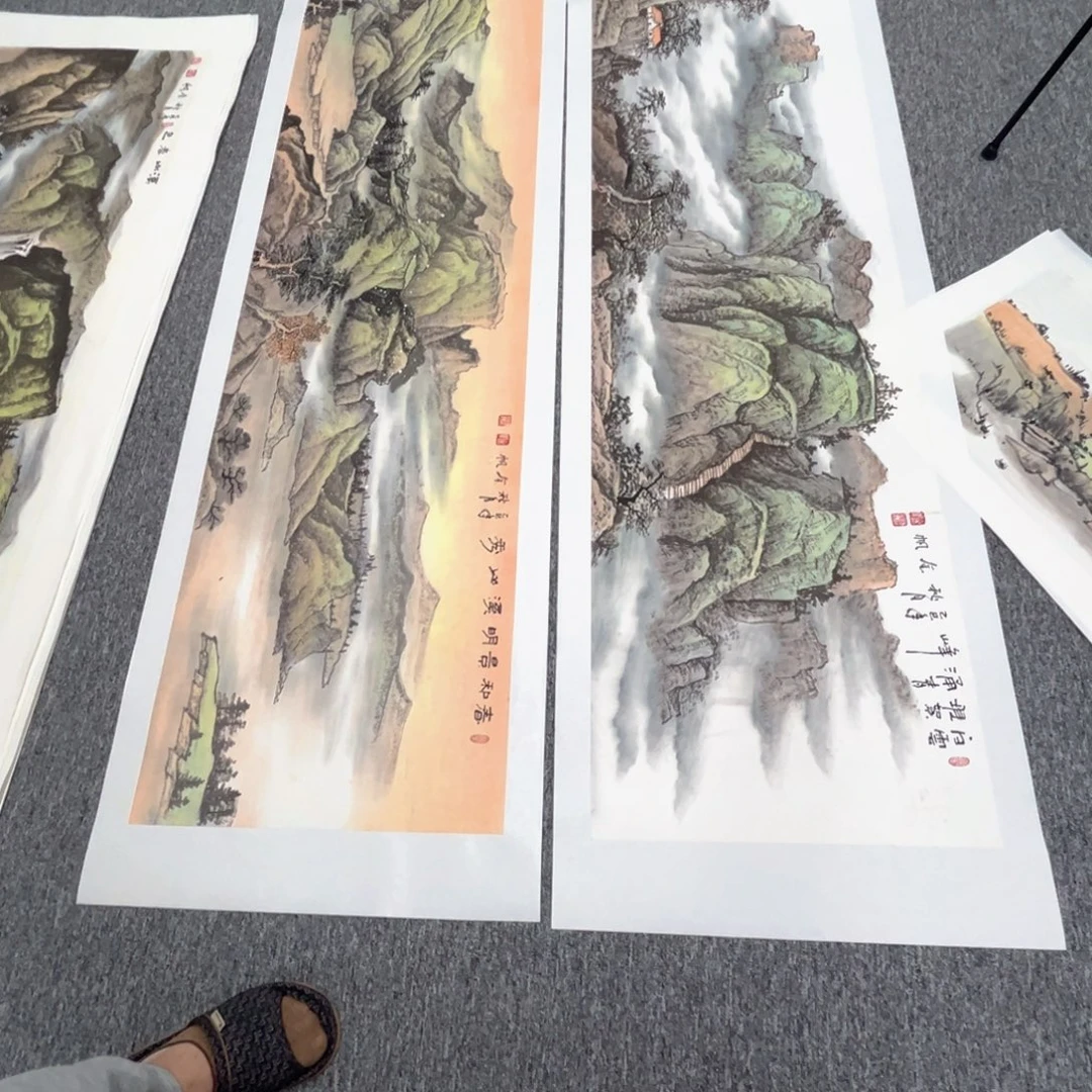 潜***用国画绘画作品多次参加2张