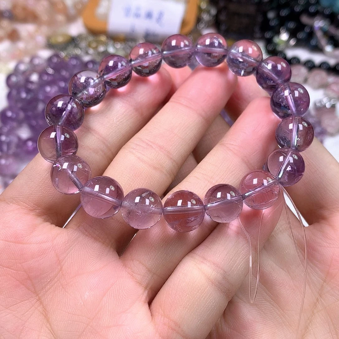 水晶手串未镶嵌小**。天然