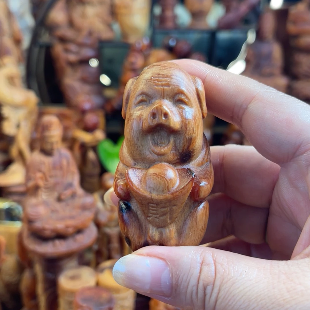 松木（琥珀木）其他微瑕小猪
