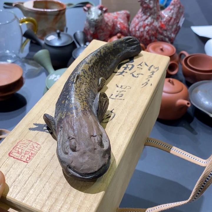 日本备前烧置物大漏