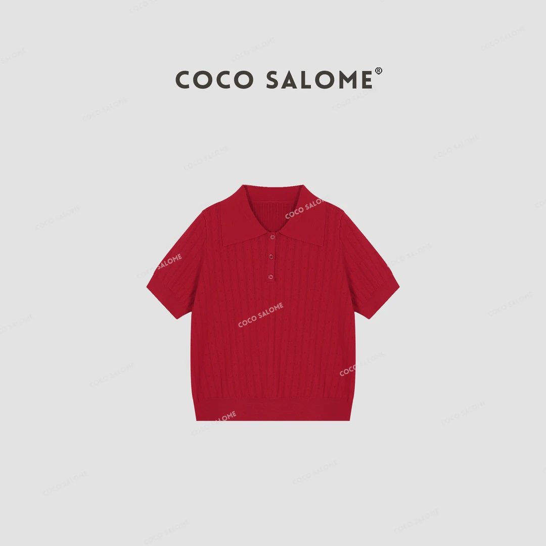 COCO SALOME⒁【火龙果】桑蚕丝绵羊毛满幅绞花针织毛衣682W