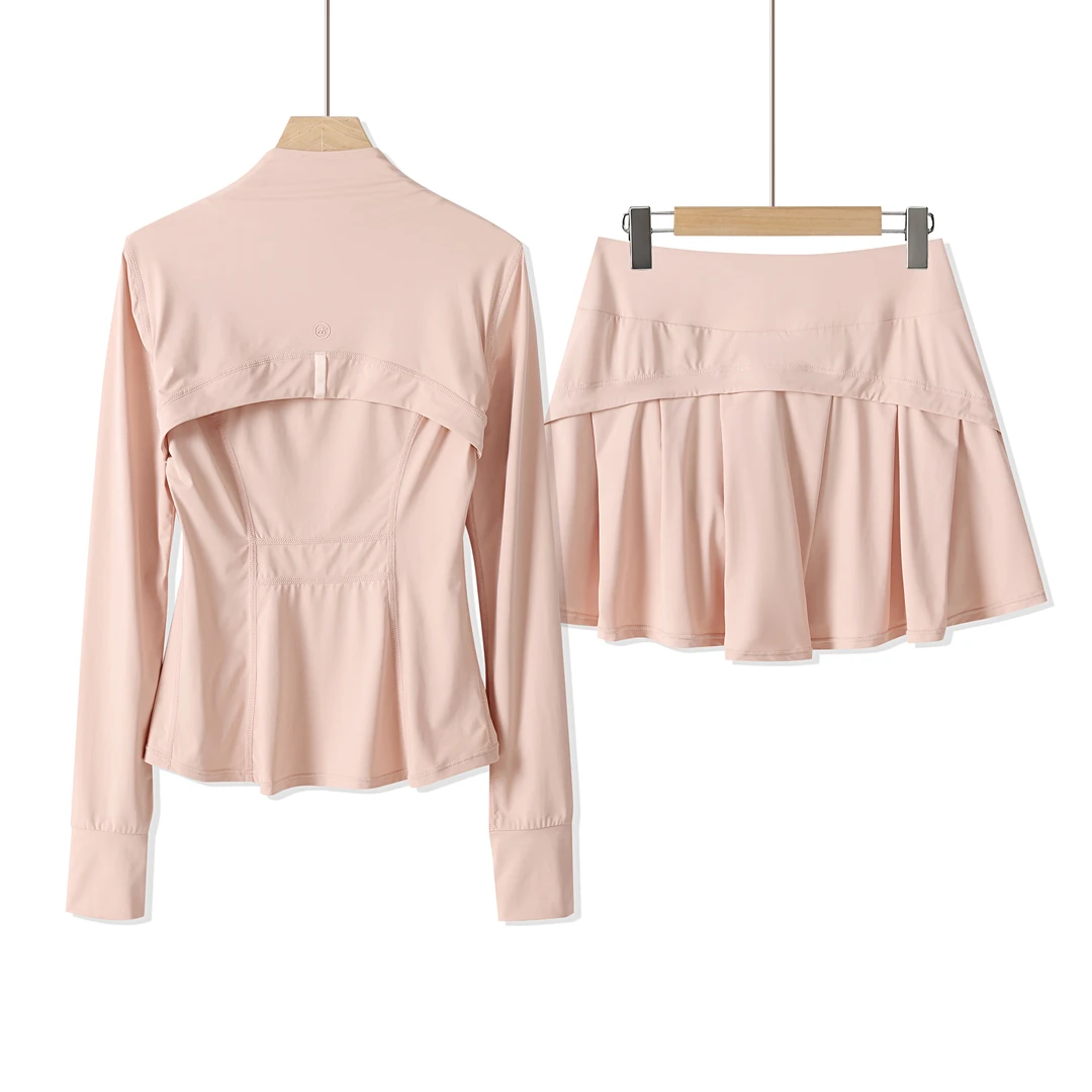 【夏季防晒短裙套装】立领冰丝防晒服防紫外线透气时尚修身