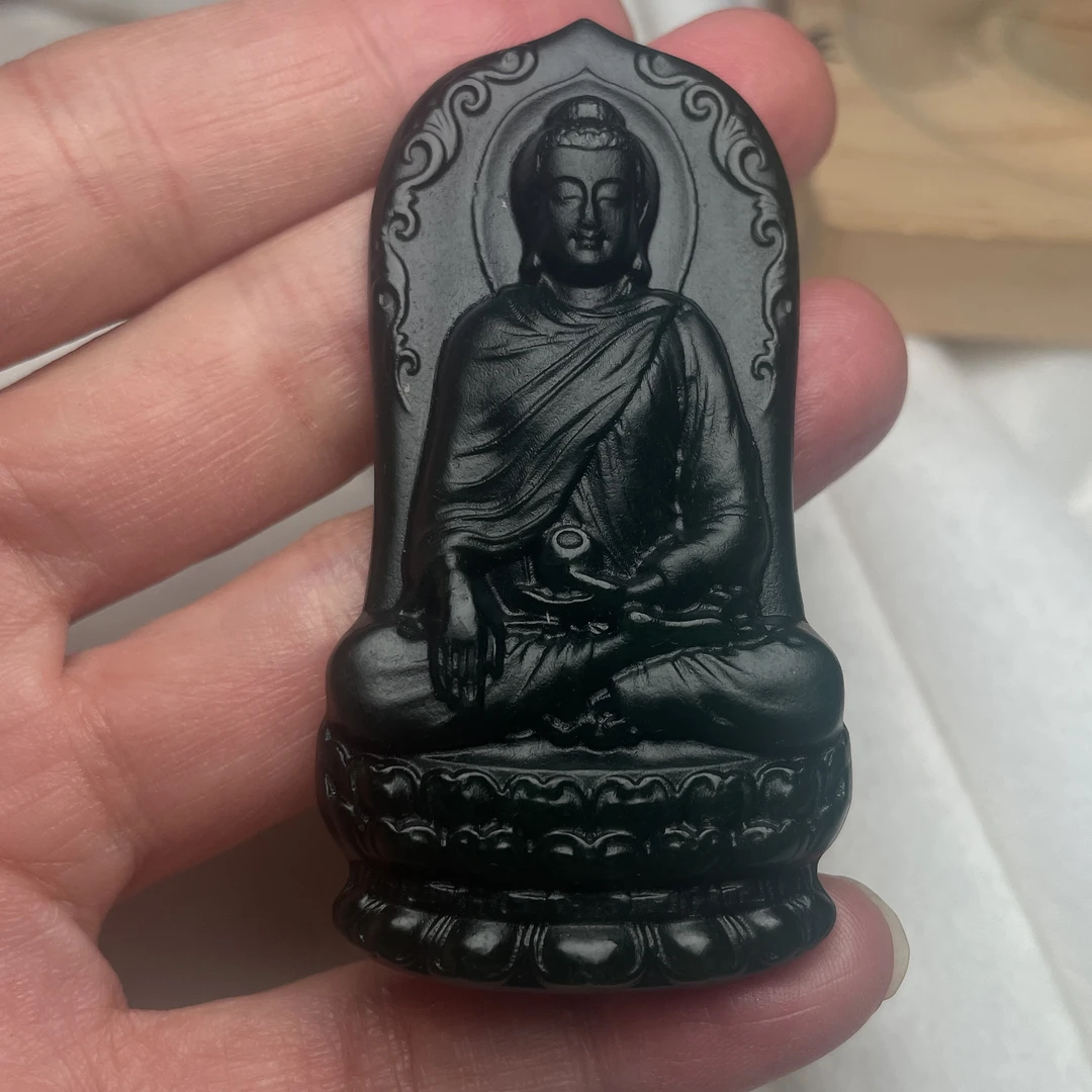 天然缅料a货 大日如来挂件072