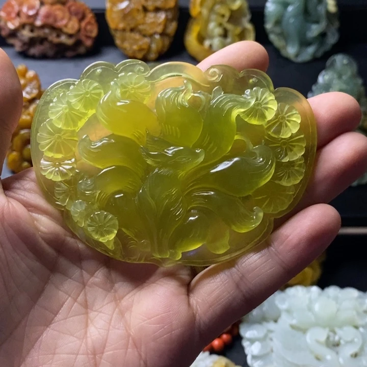 泓***ì岫玉未镶嵌项链毛衣链