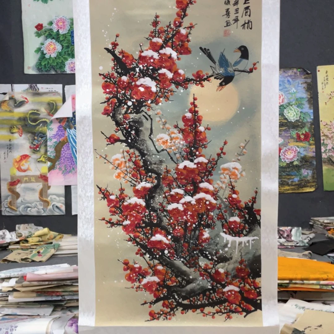 国画国画作品画心一张