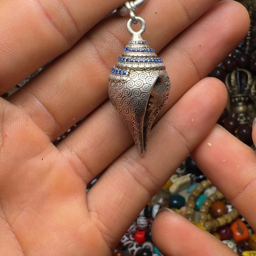 银S925纯银小法螺