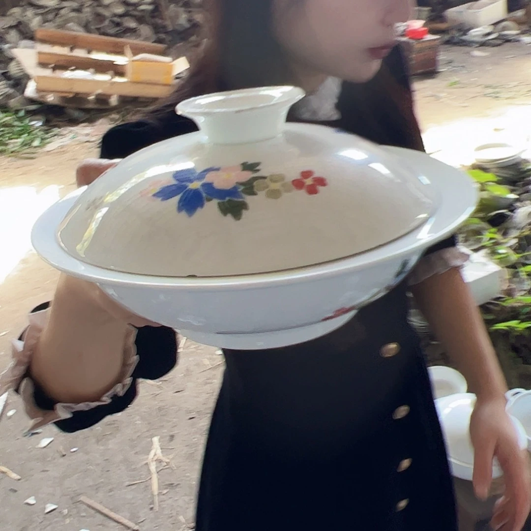 摆件瓷景德镇陶瓷妈妈的花合和器2个