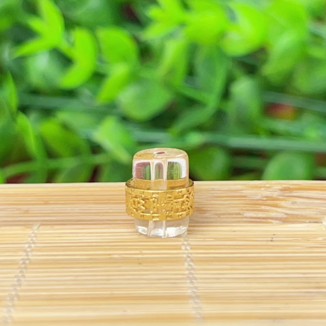 【萌宝饰品】B859-1白水晶桶珠太太符路路通 通孔11.5*8.5mmDIY