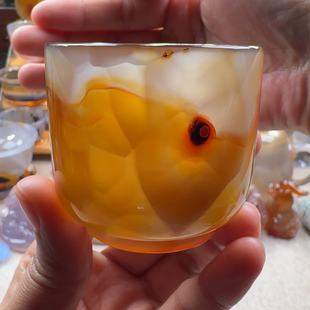 玛瑙/玉髓未镶嵌玛瑙茶杯60毫升