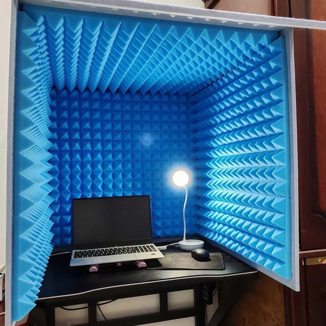 简易录音棚吸音录音可折叠可拆卸主播隔音罩家用桌面降噪除房混